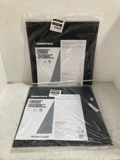 2 X ESSENTIALS RUBBER ANTI VIBRATION FLOOR MATS: LOCATION - CR9