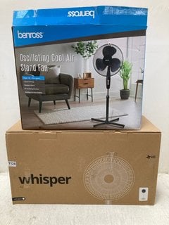 2 X ASSORTED ITEMS TO INCLUDE BENROSS OSCILLATING COOL AIR STAND FAN: LOCATION - CR11