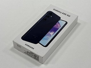 SAMSUNG GALAXY A55 5G 128 GB SMARTPHONE IN AWESOME NAVY: MODEL NO SM-A556E/DS (WITH BOX & ALL ACCESSORIES). NETWORK UNLOCKED [JPTM125021]. THIS PRODUCT IS FULLY FUNCTIONAL AND IS PART OF OUR PREMIUM