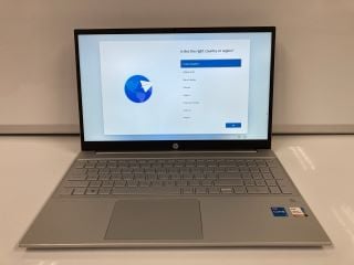 HP PAVILION 15-EG2025NA 512GB LAPTOP (ORIGINAL RRP - £700) IN SILVER: MODEL NO A1XG8EA#ABU (BOXED WITH CHARGING CABLE). INTEL CORE I5-1235U, 16GB RAM, 15.6" SCREEN, INTEL IRIS XE GRAPHICS [JPTB4589].