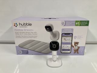 HUBBLE DREAM + SMART WIRELESS MAT WITH 1080P WIFI VIDEO BABY CAMERA (ORIGINAL RRP - £199): MODEL NO 5012786050297 (BOXED WITH MANUFACTURE ACCESSORIES) [JPTB4599].