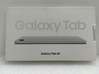 SAMSUNG GALAXY TAB A9 64GB TABLET WITH WIFI IN SILVER: MODEL NO SM-X115 (WITH BOX & ALL ACCESSORIES) [JPTM125078]. (SEALED UNIT). THIS PRODUCT IS FULLY FUNCTIONAL AND IS PART OF OUR PREMIUM TECH AND