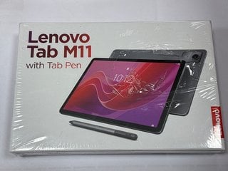 LENOVO TAB M11 WITH TAB PEN 128 GB TABLET WITH WIFI (ORIGINAL RRP - £199) IN LUNA GREY: MODEL NO TB330FU (WITH BOX & ALL ACCESSORIES) [JPTM125136]. (SEALED UNIT). THIS PRODUCT IS FULLY FUNCTIONAL AND