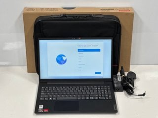 LENOVO V15 G4 AMN 512 GB LAPTOP IN BUSINESS BLACK. (WITH BOX AND MAINS POWER ADAPTER TO INCLUDE LAPTOP BAG). AMD RYZEN 5 7520U, 8.00 GB RAM, 15.6" SCREEN, AMD RADEON 610M [JPTM125103]. THIS PRODUCT I