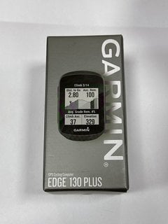 GARMIN EDGA 130 PLUS CYCLING COMPUTER (ORIGINAL RRP - £170) IN BLACK. (WITH BOX & ALL ACCESSORIES) [JPTM125101]. THIS PRODUCT IS FULLY FUNCTIONAL AND IS PART OF OUR PREMIUM TECH AND ELECTRONICS RANGE