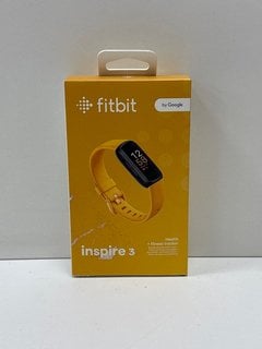 FITBIT INSPIRE 3 HEALTH + FITNESS TRACKER (ORIGINAL RRP - £84) IN YELLOW: MODEL NO FB424 (WITH BOX & ALL ACCESSORIES) [JPTM125177]. (SEALED UNIT). THIS PRODUCT IS FULLY FUNCTIONAL AND IS PART OF OUR