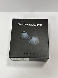 SAMSUNG GALAXY BUDS2 PRO WIRELESS EAR BUDS (ORIGINAL RRP - £219) IN GRAPHITE: MODEL NO SM-R510 (WITH BOX & ALL ACCESSORIES) [JPTM125121]. (SEALED UNIT). THIS PRODUCT IS FULLY FUNCTIONAL AND IS PART O