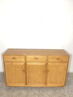 ERCOL WINDSOR 3 DOOR OAK SIDEBOARD W156x D46cm x H93 RRP: £4,021