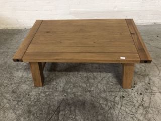 OAK 4 LEGGED SQUARE COFFEE TABLE