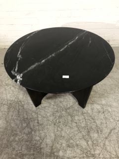 BLACK MARBLE EFFECT 4 LEGGED COFFEE TABLE