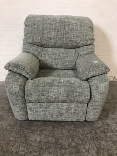 LIGHT GREY FABRIC  ONE SEATER ARM CHAIR