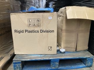 PALLET OF ASSORTED FOOD TAKE-AWAY ITEMS TO INCLUDE LINPAC C70D BLACK 400 MICRON CONTAINERS