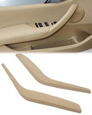 QUANTITY OF LALAIJDOU X1 E84 DOOR HANDLE COVER, 2 PIECES DOOR HANDLE COVER LEFT SIDE + RIGHT SIDE INTERIOR DOOR HANDLE COVER COMPATIBLE WITH BMW X1 E84 2009-2015, 51412991775#51412991776 (BEIGE) - TO