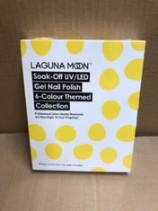 QUANTITY OF  LAGUNA MOON GEL NAIL POLISH 6 COLOUR THEMED COLLECTION : LOCATION - C