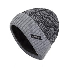 QUANTITY OF BESTREE BEANIE FOR MEN?WINTER OUTDOORS KNITTED WOOLY HAT WITH WARM THERMAL THICK FLEECE LINING CAP FOR UNISEX MEN WOMEN (ACRYLIC, BLACK) - TOTAL RRP £188: LOCATION - C