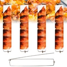 20 X CHICKEN WING BBQ FORK U-SHAPED METAL BARBECUE GRILLING FORK WITH GRILLING CHICKEN WINGS, CHICKEN WING BBQ FORK, METAL BBQ GRILLING FORK(4PCS) - TOTAL RRP £100: LOCATION - A