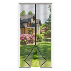 11 X 4UMOR FLY SCREEN DOOR INSECT BUG MESH CURTAIN HEAVY DUTY STRONGLY MAGNETIC FLY DOOR SCREEN FOR HOME APARTMENT, NO GAP, KEEP BUGS OUT, 110X220CM - TOTAL RRP £112: LOCATION - D