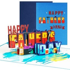 48 X GELASGO FATHERS DAY POP UP CARDS,3D HANDMADE POP-UP CARDS HAPPY ANNIVERSARY CARD FATHER'S DAY CARD FOR DAD, HUSBAND, GRANDPA (FATHER'S DAY) - TOTAL RRP £180: LOCATION - E