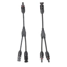 11 X 1 PAIR Y BRANCH PARALLEL CONNECTOR MMF AND FFM SOLAR BRANCH ADAPTER 1 TO 2 SOLAR PANEL WATERPROOF CONNECTOR FOR SOLAR PANEL PHOTOVOLTAIC SYSTEM - TOTAL RRP £91: LOCATION - F