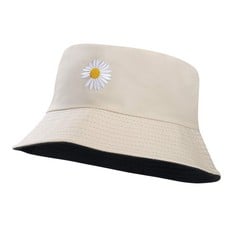 32 X MAOXINTEK BUCKET HAT REVERSIBLE BREATHABLE COTTON DAISY SUN BEACH CAP FOR HOLIDAYS SCHOOL SHOPPING HIKING FISHING 56-58CM - TOTAL RRP £200: LOCATION - F