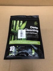 QUANTITY OF DEEP CLEANING FOOT PATCHES : LOCATION - G