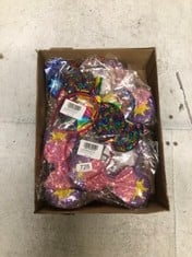 QUANTITY OF ASSORTED ITEMS TO INCLUDE JEKUGOT GLITTER MOUSE EARS HEADBAND WITH COLOURED BOW, CUTE MOUSE EARS FOR CHILDREN AND ADULTS, GLITTER MOUSE EARS BOW HEADBANDS FOR CHILDREN AND ADULTS, PARTIES