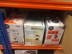 QUANTITY OF KITCHEN & APPLIANCES ITEMS TO INCLUDE TASSIMO BY BOSCH SUNY 'SPECIAL EDITION' TAS3107GB COFFEE MACHINE,1300 WATT, 0.8 LITRE - CREAM: LOCATION - A