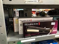 QUANTITY OF HEALTH & BEAUTY ITEMS TO INCLUDE REMINGTON CERAMIC HAIR STRAIGHTENER - SLIM LONGER LENGTH 110MM FLOATING PLATES WITH ANTI-STATIC/TOURMALINE IONIC COATING FOR SMOOTH GLIDE, FAST 15 SECOND