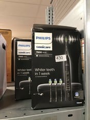 QUANTITY OF HEALTH & BEAUTY ITEMS TO INCLUDE PHILIPS SONICARE 7900 SERIES ELECTRIC TOOTHBRUSH, SONIC TOOTHBRUSH WITH APP, ADVANCED WHITENING, 4 BRUSHING MODES AND 3 INTENSITY LEVELS, PRESSURE SENSOR,