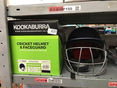 QUANTITY OF SPORTS & EXERCISE ITEMS TO INCLUDE KOOKABURRA UNISEX (56-58 CM) KOOKABURRA PRO 600F CRICKET HELMET MEDIUM 56 58 CM , NAVY, M UK: LOCATION - E