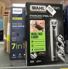 QUANTITY OF HEALTH & BEAUTY ITEMS TO INCLUDE WAHL STAINLESS STEEL 9 IN 1 MULTIGROOMER, BEARD AND STUBBLE TRIMMER FOR MEN, HOME HAIR CUTTING, NOSE EAR TRIMMERS, MALE GROOMING SET, WASHABLE HEADS, CORD