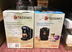 QUANTITY OF KITCHEN & APPLIANCES ITEMS TO INCLUDE TASSIMO BOSCH VIVY 2 TAS1402GB COFFEE MACHINE, 1300 WATT, 0.7 LITRE - BLACK: LOCATION - E