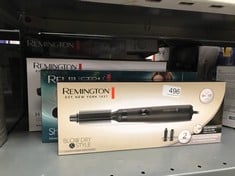 QUANTITY OF HEALTH & BEAUTY ITEMS TO INCLUDE REMINGTON BLOW DRY & STYLE AIR STYLER - FOR SHORTER HAIR (2 ATTACHMENTS, 19MM BRUSH, 25MM SOFT BRISTLE BRUSH, 2 HEAT SETTINGS, 2 SPEED SETTINGS, SWIVEL CO