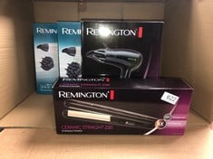 QUANTITY OF HEALTH & BEAUTY ITEMS TO INCLUDE REMINGTON SHINE THERAPY HAIR DRYER (IONIC, 90% MORE IONS FOR FRIZZ FREE SHINE, POWERFUL, FAST PROFESSIONAL DRYING, DIFFUSER, CONCENTRATOR, 3 HEAT / 2 SPEE