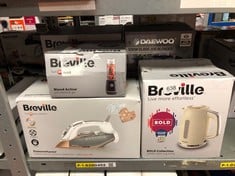 QUANTITY OF KITCHEN & APPLIANCES ITEMS TO INCLUDE BREVILLE BOLD VANILLA CREAM ELECTRIC KETTLE | 1.7L | 3KW FAST BOIL | CREAM & SILVER CHROME [VKT223]: LOCATION - G