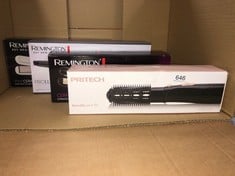 QUANTITY OF HEALTH & BEAUTY ITEMS TO INCLUDE REMINGTON PROLUXE YOU CURLING WAND (19MM-32MM BARREL, STYLEADAPT TECHNOLOGY LEARNS, ADAPTS, PERSONALISES HEAT TO YOUR HAIR, DIAMOND CERAMIC COATING, FAST