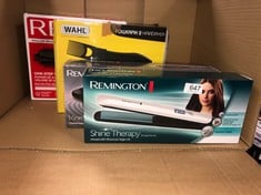 QUANTITY OF ITEMS TO INCLUDE REMINGTON KERATIN PROTECT HEATED HOT HAIR BRUSH FOR VOLUME, BODY, BOUNCE AND BLOW-DRY STYLE CURLS (45MM MIXED BRISTLE BRUSH, KERATIN & ALMOND OIL INFUSED CERAMIC BARREL,