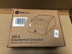 SAFESCAN 155-S AUTOMATIC COUNTERFEIT MONEY DETECTOR THAT QUICKLY VERIFIES BANKNOTES - MONEY MACHINE WITH 7-POINT DETECTION - 100 PERCENTAGE ACCURATE MONEY CHECKER MACHINE.: LOCATION - A