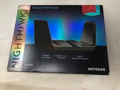 NETGEAR NIGHTHAWK WIFI 6 ROUTER (RAX80) | AX6000 WIRELESS SPEED (UP TO 6 GBPS) | PS5 GAMING ROUTER COMPATIBLE.: LOCATION - A