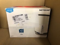 QTY OF ITEMS TO INCLUDE NETGEAR ORBI SATELLITE ULTRA-PERFORMANCE TRI-BAND WI-FI 6 ADD-ON SATELLITE (RBS 850) – WORKS WITH ORBI WI-FI 6 ROUTER, ADD UP TO 2,000 SQ. FT., SPEEDS UP TO 6 GBPS, 11AX MESH