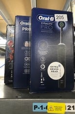 QUANTITY OF HEALTH & BEAUTY ITEMS TO INCLUDE ORAL-B VITALITY PRO ELECTRIC TOOTHBRUSHES FOR ADULTS, FATHERS DAY GIFTS FOR HIM / HER, 1 HANDLE, 2 TOOTHBRUSH HEADS, 3 BRUSHING MODES INCLUDING SENSITIVE