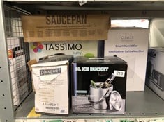 QUANTITY OF KITCHEN & APPLIANCES ITEMS TO INCLUDE TASSIMO BY BOSCH SUNY 'SPECIAL EDITION' TAS3102GB COFFEE MACHINE,1300 WATT, 0.8 LITRE - BLACK: LOCATION - A