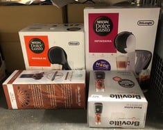 QUANTITY OF KITCHEN & APPLIANCES ITEMS TO INCLUDE DELONGHI NESCAFÉ DOLCE GUSTO INFINISSIMA POD CAPSULE COFFEE MACHINE, ESPRESSO, CAPPUCCINO AND MORE,1.2 LITERS, EDG260.W, WHITE AND BLACK,: LOCATION -