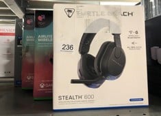 QUANTITY OF TECH & GAMING ITEMS TO INCLUDE TURTLE BEACH STEALTH 600 BLACK PLAYSTATION WIRELESS GAMING HEADSET W/ 80 HR BATTERY, 50MM SPEAKERS & BLUETOOTH FOR PS5, PS4, NINTENDO SWITCH, PC AND MOBILE: