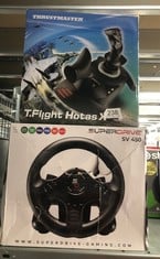 THRUSTMASTER T.FLIGHT HOTAS X - 5-AXIS FLIGHT SIMULATOR JOYSTICK WITH THROTTLE, ADJUSTABLE RESISTANCE, AND PROGRAMMABLE BUTTONS FOR PC: LOCATION - B