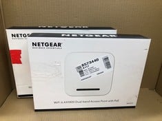 2 X NETGEAR BUSINESS ESSENTIALS WIFI 6 AX 4200 DUAL-BAND ACCESS POINT WITH MULTI-GIG POE: LOCATION - B