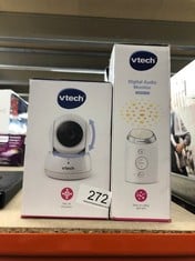 VTECH VM924 VIDEO BABY MONITOR WITH CAMERA, PAN & TILT, BABY MONITOR WITH 5" LCD SCREEN,UP TO 17 HRS BATTERY LIFE,1.33X ZOOM,NIGHT VISION,300M LONG RANGE,SOOTHING SOUNDS,2-WAY TALK,SECURED TRANSMISSI