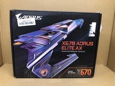 GIGABYTE X670 AORUS ELITE AX (AM5/ LGA 1718/ AMD/ X670/ ATX/ 5 YEAR WARRANTY/ DDR5/ QUAD M.2/ PCIE 5.0/ USB 3.2 GEN2X2 TYPE-C/AMD WIFI 6E/ 2.5GBE LAN/Q-FLASH PLUS/M.2 EZ-LATCH/GAMING MOTHERBOARD): LO