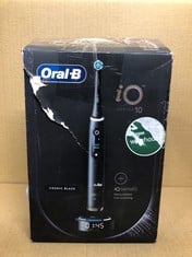 ORAL-B IO 10 ELECTRIC TOOTHBRUSHES FOR ADULTS, GIFTS FOR WOMEN / MEN, 1 HANDLE, 1 ULTIMATE CLEAN TOOTHBRUSH HEAD, CHARGING TRAVEL CASE, 7 MODES: LOCATION - B