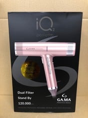 GAMA ITALY PROFESSIONAL HAIR DRYER IQ2 | TURBO FUNCTION, STAND-BY TECHNOLOGY, DOUBLE REMOVABLE MAGNETIC FILTER, ERGONOMIC AND COMPACT, ULTRA LIGHT 294 G: LOCATION - B